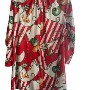 Nautical Red and White Striped Dress